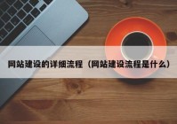 网站建设的详细流程（网站建设流程是什么）