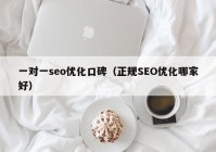 一对一seo优化口碑（正规SEO优化哪家好）