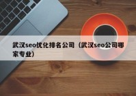 武汉seo优化排名公司（武汉seo公司哪家专业）