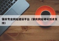 肇庆专业网站建设平台（肇庆网站建设技术支持）