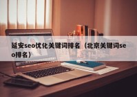 延安seo优化关键词排名（北京关键词seo排名）