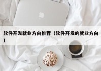 软件开发就业方向推荐（软件开发的就业方向）