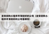 吉安团购小程序开发较好的公司（吉安团购小程序开发较好的公司是哪家）