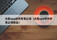 大型app软件开发公司（大型app软件开发公司排名）