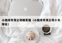 小程序开发公司哪家强（小程序开发公司十大排名）