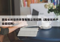 西安长岭软件开发有限公司招聘（西安长岭产业园招聘）